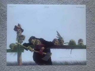 Mementos By Bernie Wrightson.  Signed 1976 Poster 17x23 Horror Art