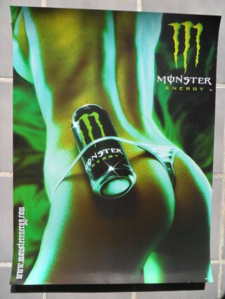 Sexy Girl Dorm Poster Monster Energy Drink Thong