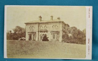 1860/70s Cdv Carte De Visite Photo Rockwood House Skipton Yorkshire Inskip