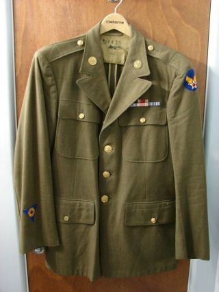 Vintage U.  S.  Wwii Ww2 Army Dress Uniform Wool Coat / Air Corp Coat - Size 40r