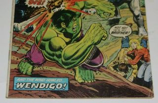 The Incredible Hulk 180 (Marvel 1974) 1st Wolverine Cameo No MVS 3
