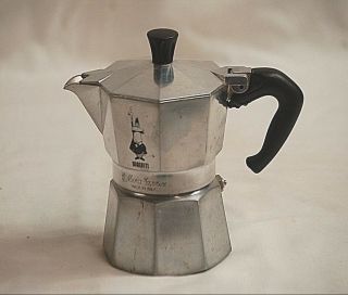 Vintage Italian Bialetti Moka Express Espresso 1 Cup Coffee Maker Stovetop Italy