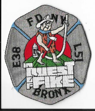 York City Fire Department (fdny) Engine 38/ladder 51 Patch