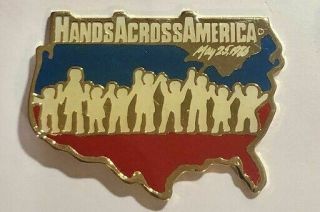 Hands Across America - May 25,  1986,  Issue - Lapel Hat Pin