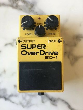 Psk Sd - 1 Over Drive Overdrive Rare Vintage Guitar Effect Pedal Boss Clone