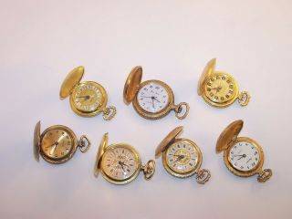 Vintage Pocket Watches Swiss Made Nelson Princeton Ever - Swiss Lucerne Bercona,