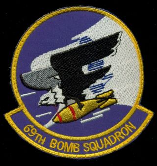 Usaf 69th Bomb Squadron Patch T - 2
