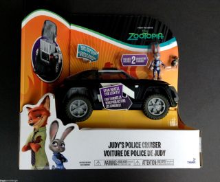 Disney Store Zootopia Judy Hopps Police Car Cruiser Deluxe Play Set W/box