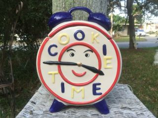 Rare Vintage Ceramic Cookie Jar Cookie Time As Monica On Friends Tv Show Style