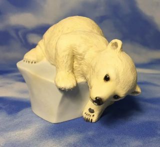 Adorable Franklin Eva Dalberg Brrrrr Baby Polar Bear Iceberg Figurine Rgvc