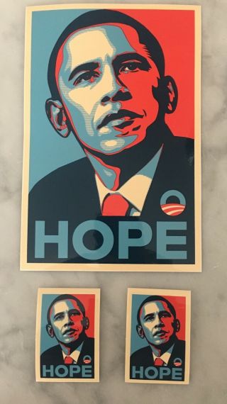 Barack Obama Hope Stickers By Shepard Fairey - Obey Giant