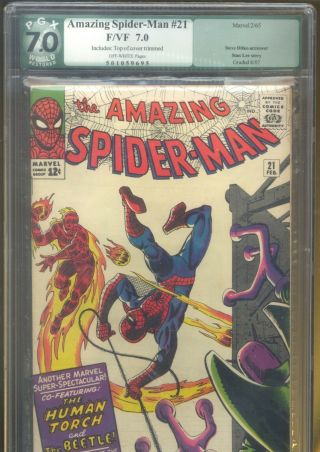 Spider - Man 21 - 7.  0 Pgx - Up To 25 Off - Like Cgc