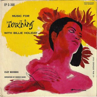 ♫billie Holiday Music For Torching Clef Ep C - 368 45rpm Ep 1955 Jazz Blues♫