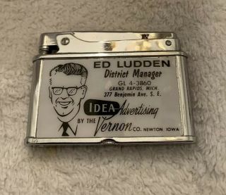 Ed Ludden District Manager Vernco Advertising Lighter