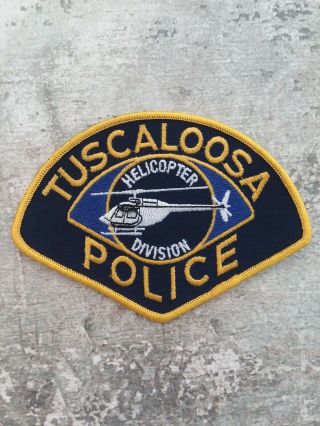 Alabama Tuscaloosa Helicopter Police Aviation Air Support Aero Unit - - Patch