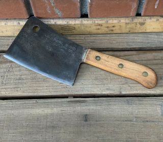 Vintage Royal Brand Cutlery Co.  6 " Meat Cleaver Carbon Steel Blade