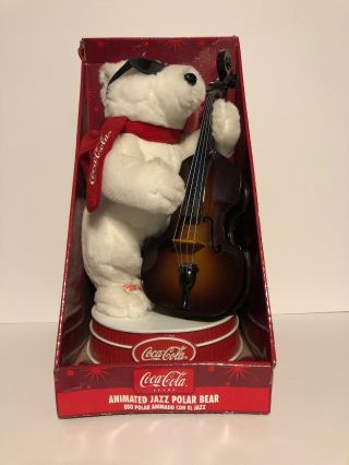 1999 Coca - Cola Brand Animated Jazz Polar Bear