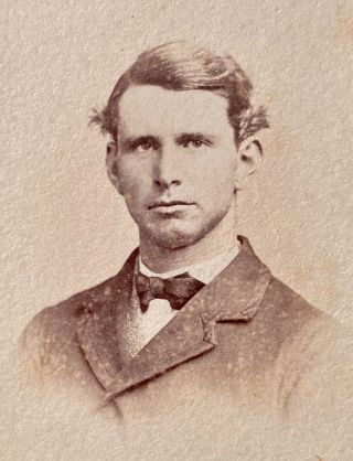 Civil War Era Cdv Of A Young Man Taken By Wm Shew Montgomery St San Francisco