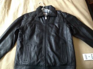 Disney 60th Anniversary Black Leather Jacket For Men Or Women Size M