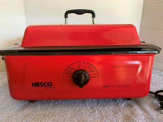 Nesco Everyday 5 Or 4 Quart Roaster Oven 4815 Red