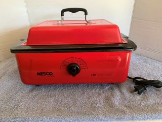 Nesco Everyday 5 Or 4 Quart Roaster Oven 4815 RED 2