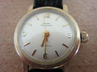 Vintage Girard Perregaux Gyromatic 10K gold filled ladies wrist watch,  Swiss 2