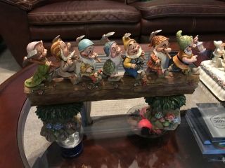 Disney Snow White And The Seven Dwarfs Homeward Bound Log Figurine By Jim Shore