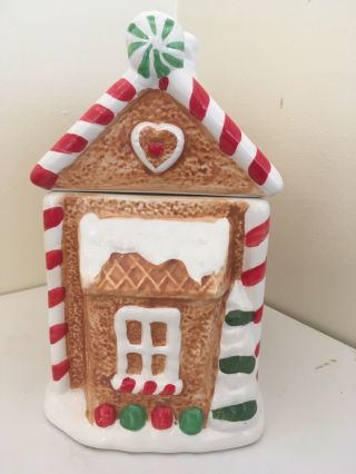 Gingerbread House Cookie Jar 2