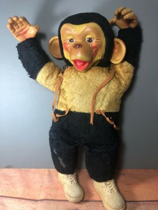 Vintage 18 " Plush & Vinyl Howdy Doody Show Zippy Chimp Zip Mr Bim Monkey Toy (15