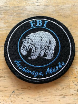Fbi Anchorage Alaska Police Patch Polar Bear Vicki White Enterprises Vhtf Rare