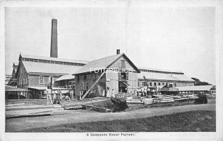 British Guiana - Guyana - Early Card Of A Demerara Sugar Factory
