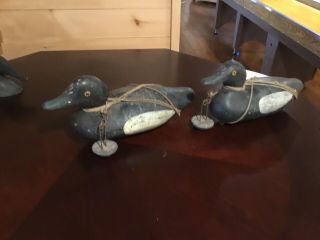 Vintage Antique Old Wooden Early Duck Decoys
