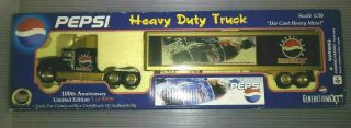 Pepsi Heavy Duty Truck 100th Anniversary 1:50 Die Cast 1998 Generation Next