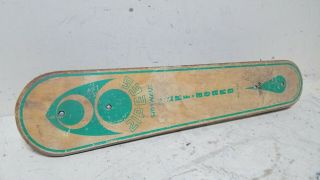 VINTAGE Wood Zipees Skateboard 60s All Pro Sidewalk Surf Board 27 