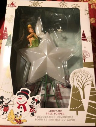 Disney Tinkerbell Tinker Bell Light Up Christmas Holiday Tree Topper
