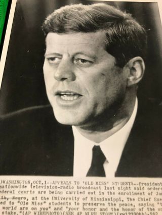 President Kennedy Mississippi U Civil Rights African American College Meredith