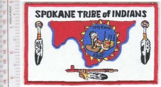 Amrican Indian Tribal Flag Spokane Tribe Of Indians Wellpinit,  Washington State