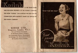 A Pack of Very Old Kodak Negatives in a Period Wallet.  (1930 ' s) 2