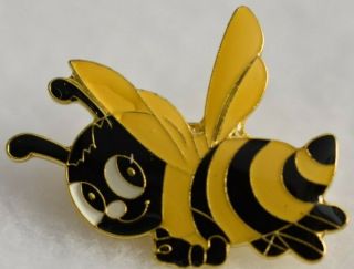 Bumble Bee Lapel Pin Smiley Yellow/black Cute Bee Gift Idea