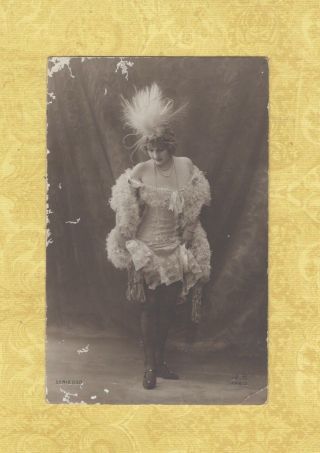 X Risque 1908 - 25 Rppc Real Photo Postcard Flapper Dance Girl Roaring 20s Paris