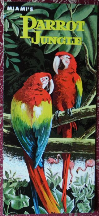 Vintage Florida Brochure Parrot Jungle