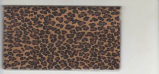 Leopard Checkbook Cover Wild Animals Fabric Big Cats