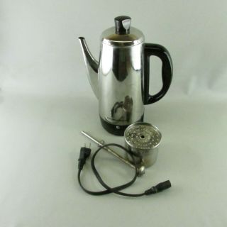 Vtg 1960s Hamilton Beach P15 12 Cup Electric Coffee Maker Percolator