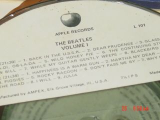 Vintage Reel To Reel Tape of The Beatles 