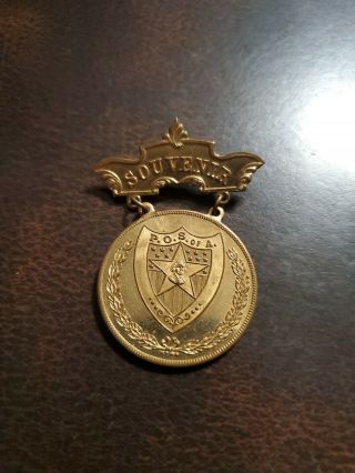 Vntg 1920s York,  Pa The Patriotic Order Sons Of America Souvenir Pin