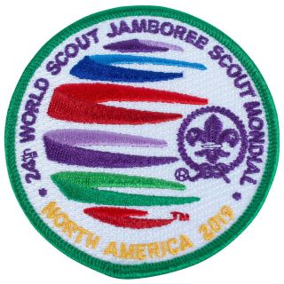 2019 Wsj World Scout Jamboree On Site Official Green Border Patch