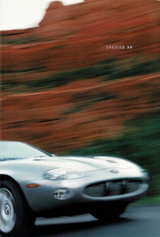 2001 Jaguar Xk8 Xkr Coupe & Convertible 48 - Page Sales Brochure W/paint Chips
