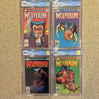Marvel Wolverine Limited Series 1 2 3 4 1982 Complete Run Cgc Graded