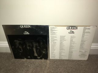 Queen The Game Lp Emi 1980 Silver Foil Sleeve Uk 1st Press