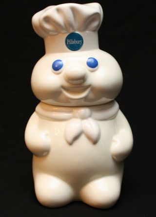 Vintage 1988 Pillsbury Doughboy 12 " Ceramic Cookie Jar Benjamin & Medwin Htf